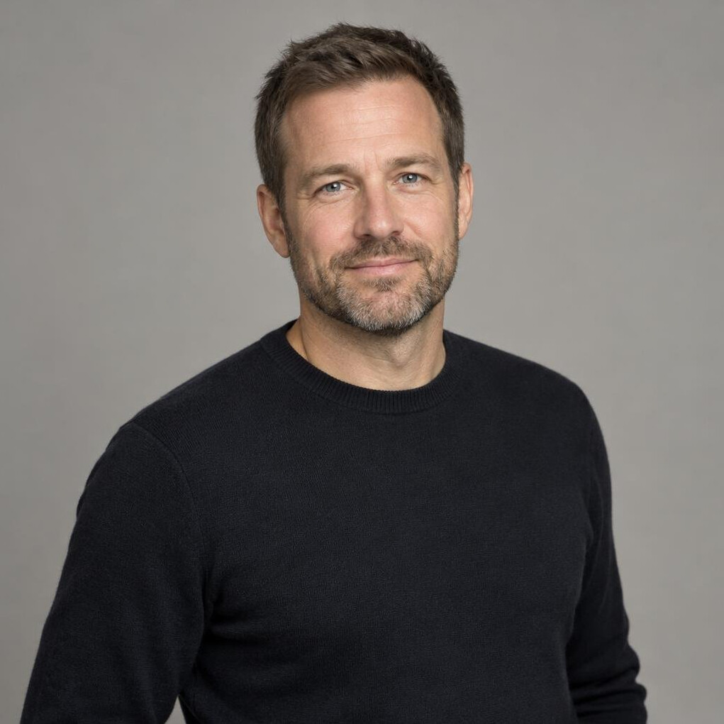 Portrait of a bearded Scandinavian man