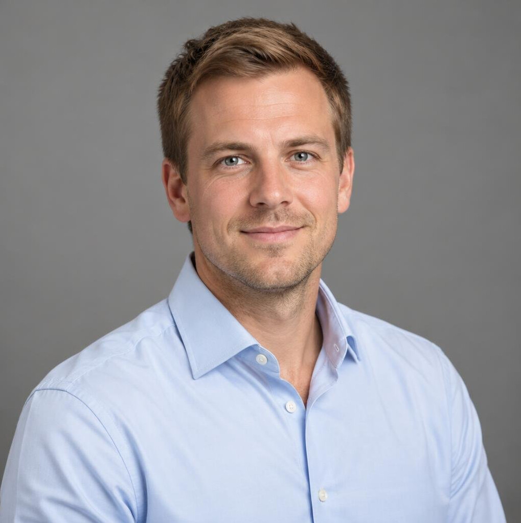 Portrait of a young man in a shirt